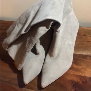 Yeezy Season 7 Suede Leather Knee High Boots 8